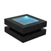 LED konferenčný stolík Merax so sklenenou doskou, bočný Náhľad obrázku produktu 8