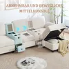 Duża sztruksowa sofa Sweiko z komfortową pianką. Cechy: Podgląd zdjęcia produktu 3