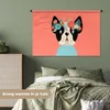 MuchoWow® Wandteppich Wandbehang Hund - Blumen - Krone Produktbild-Vorschau 4