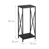 Relaxdays Kaminholzregal, Metall, HBT: 80 x 34 x 25 cm, Produktbild-Vorschau 4