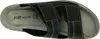 A top-down view of a black sandal. Anteprima dell’immagine prodotto