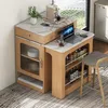 Îlot de cuisine avec table à rallonges pour 2 à 4 Voir les images du produit 3