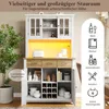 MODFU Vitrinen Hochschrank mit Verstellbaren Ablagen, Produktbild-Vorschau 4