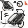 Hauck Remorque à vélo Bike N Walk Duo Light Grey Voir les images du produit 11
