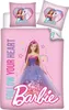 Barbie Bettbezug follow your heart 100 X 135 Cm Baumwolle Produktbild-Vorschau 1