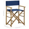vidaXL Chaises de régie pliantes 2 pcs. Bleu Bambou et Voir les images du produit 7