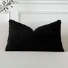 Kussensloop, corduroy, gestreept, 40x60 cm, zwart, 1 stuk Productafbeelding-voorbeeld 1