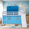 Homestyle4u Hochbett 90x200 Kinder mit Lattenrost Rutsche Produktbild-Vorschau 21