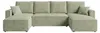 AMBER U Ecksofa U-Form 305x140 cm Cord Schlafsofa Produktbild-Vorschau 3