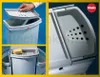Hailo Eckabfallsammler 3646132 3-fach Mülltrennung 18 + 2x Produktbild-Vorschau 6