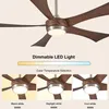 Stropný ventilátor AIORBER LED so svetlom, 132 cm, s Náhľad obrázku produktu 2