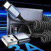 INF Pružný zatahovací datový kabel — nylonový opletený Náhled obrázku produktu 3