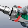 A close-up shot of a hand wearing a dirty glove adjusting a tool. Produktbild-Vorschau