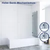 Badewannenaufsatz Duschwand Duschabtrennung 120x140cm Produktbild-Vorschau 3