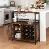COSTWAY Weinschrank, Küchenschrank mit Weinregal & Produktbild-Vorschau 2