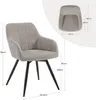 WOLTU Esszimmerstuhl, gepolstert, ergonomisch, drehbar, mit Produktbild-Vorschau 7