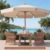 Parasol COSTWAY φ300cm, parasol de jardin avec volant, Voir les images du produit 2
