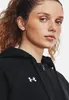 Under Armour Ua Rival Fleece Fz Hoodie-Schwarz Produktbild-Vorschau 3