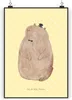 Mr. & Mrs. Panda Bild Murmeltier DIN A3 - Gelb Pastell - Produktbild-Vorschau 1