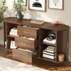 Merax dressoir met 3 lades en schuifdeuren, commode gemaakt Productafbeelding-voorbeeld 8