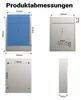 Cassetta postale Wiltec V10 in acciaio inox 260 x 90 x 350 Anteprima dell’immagine prodotto 13