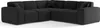 Ecksofa Designersofa CELES in Stoff Opera Velvet Creme Produktbild-Vorschau 4