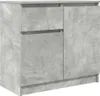 vidaXL Sideboard mit Schublade Betongrau 71x35x65 cm Produktbild-Vorschau 2