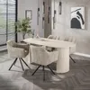 Hoyz-Kollektion – Esstisch 180 Arch – Travertin-Optik – MDF Produktbild-Vorschau 2