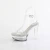 MARTINI-505 Damen Sandale von Fabulicious, Transparent  , Produktbild-Vorschau 3
