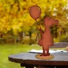 Mädchen mit Luftballon | Figur aus Metall Rost Edelrost | Produktbild-Vorschau 5