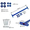 4iQ 5x Metall Turnstange 60 cm Kinder Blau – Set Produktbild-Vorschau 3