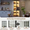 LED Vitrine Hochschrank Standvitrine mit LED-Beleuchtung Produktbild-Vorschau 11