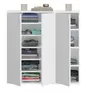 Kommode "SystemX" weiß Hochglanz Sideboard Mehrzweckschrank Produktbild-Vorschau 4