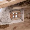 Große Weihnachtskrippe | aus Holz und Gips gefertigt | mit Produktbild-Vorschau 3