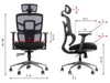 Otočná ergonomická kancelárska stolička TREX, hliníková Náhľad obrázku produktu 5