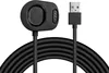A black USB charging cable with a magnetic connector for a smartwatch. Podgląd zdjęcia produktu