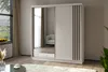 200 cm Kleiderschrank Neli mit Lamellen und Spiegel Produktbild-Vorschau 2