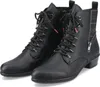 Rieker Damen Stiefelette cool rockig Schafteinsatz mit Produktbild-Vorschau 24