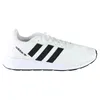 A white Adidas sneaker with black stripes. Produktbild-Vorschau