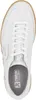 A top-down view of a white sneaker with a tan sole. Produktbild-Vorschau