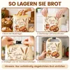 Brotbeutel Bienenwachs 2 Stück, Standboden, Produktbild-Vorschau 7