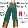 Schnittschutzlatzhose FJ Des.A,Cl.1,60,grün/orange Produktbild-Vorschau 10