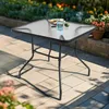 Gartentisch mit Tischplatte aus gehärtetem Glas, Schwarz Produktbild-Vorschau 6