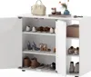 COSTWAY Schuhschrank, Schuhregal mit 2 Türen, Regalen, Produktbild-Vorschau 1