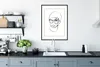MuchoWow® Gerahmtes Poster Frauen - Minimalismus - Produktbild-Vorschau 4