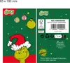 The image shows the front and back of a product packaging for The Grinch themed items, featuring the character and holiday decorations. Podgląd zdjęcia produktu