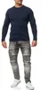 Mivaro Herren 3er Pack Langarmshirts aus Baumwolle - Produktbild-Vorschau 5