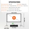Pantalla de proyección para proyector con soporte, 120 Vista previa de la imagen del producto 7