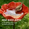2 Stuick, Vogeltränke Blume aus Metall,Handgefertigter Produktbild-Vorschau 3