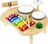 Drewniana Perkusja Dla Dzieci Cymbałki Zabawka Muzyczna Podgląd zdjęcia produktu 5
